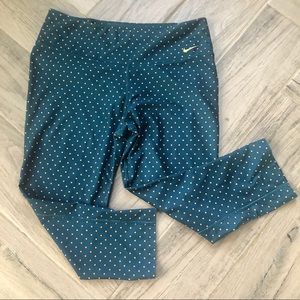 Nike Dri-Fit Teal Polka Dot Legging